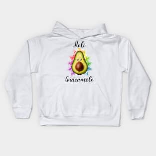 Holi Guacamole Cute Avocado Kids Hoodie